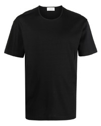 T-shirt à col rond noir Lemaire