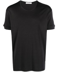 T-shirt à col rond noir Lemaire