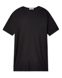 T-shirt à col rond noir Lemaire