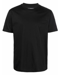 T-shirt à col rond noir Les Hommes