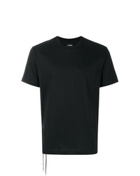 T-shirt à col rond noir Les Hommes