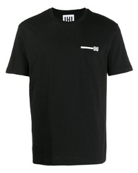 T-shirt à col rond noir Les Hommes Urban