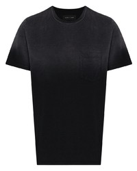 T-shirt à col rond noir Les Tien