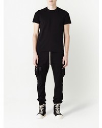 T-shirt à col rond noir Rick Owens