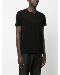 T-shirt à col rond noir Rick Owens