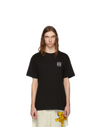 T-shirt à col rond noir Loewe