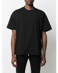 T-shirt à col rond noir Ea7 Emporio Armani