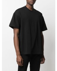 T-shirt à col rond noir Ea7 Emporio Armani