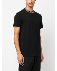 T-shirt à col rond noir Moncler