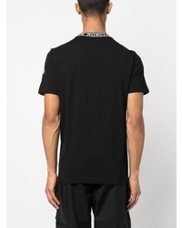 T-shirt à col rond noir Moncler