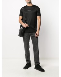 T-shirt à col rond noir Emporio Armani