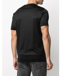 T-shirt à col rond noir Emporio Armani