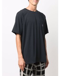 T-shirt à col rond noir Needles