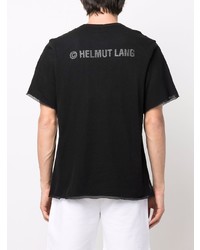 T-shirt à col rond noir Helmut Lang