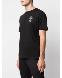 T-shirt à col rond noir Raf Simons