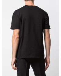 T-shirt à col rond noir Raf Simons