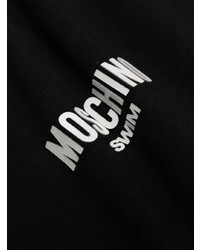 T-shirt à col rond noir Moschino