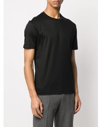 T-shirt à col rond noir Giorgio Armani