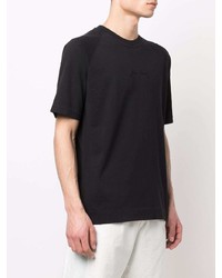 T-shirt à col rond noir Stone Island