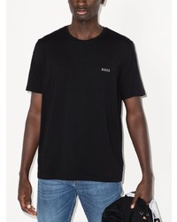 T-shirt à col rond noir BOSS