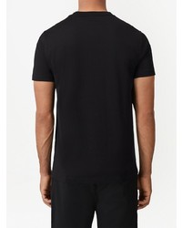 T-shirt à col rond noir Burberry