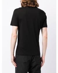 T-shirt à col rond noir Ea7 Emporio Armani