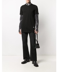 T-shirt à col rond noir Rick Owens DRKSHDW