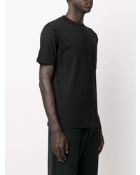 T-shirt à col rond noir Stone Island