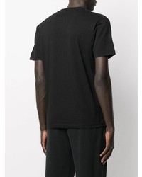 T-shirt à col rond noir Stone Island