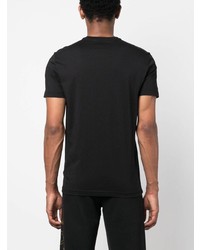 T-shirt à col rond noir Ea7 Emporio Armani