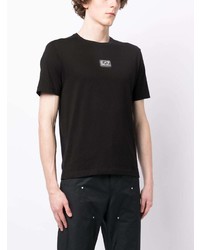 T-shirt à col rond noir Ea7 Emporio Armani