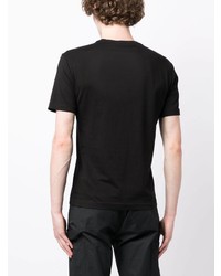 T-shirt à col rond noir Ea7 Emporio Armani