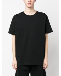 T-shirt à col rond noir Balmain