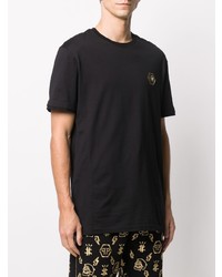 T-shirt à col rond noir Philipp Plein