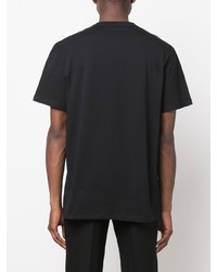 T-shirt à col rond noir Alexander McQueen