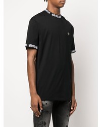 T-shirt à col rond noir Philipp Plein