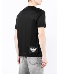 T-shirt à col rond noir Emporio Armani