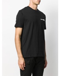 T-shirt à col rond noir Les Hommes Urban