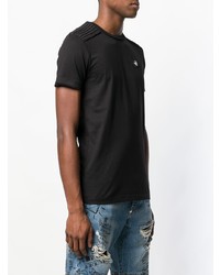 T-shirt à col rond noir Philipp Plein