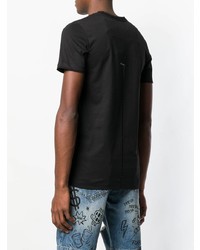 T-shirt à col rond noir Philipp Plein