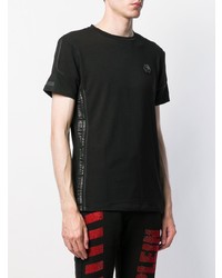 T-shirt à col rond noir Philipp Plein