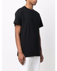 T-shirt à col rond noir Jil Sander