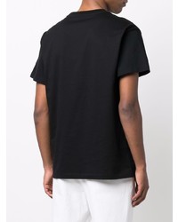 T-shirt à col rond noir Jil Sander