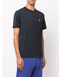 T-shirt à col rond noir Stone Island