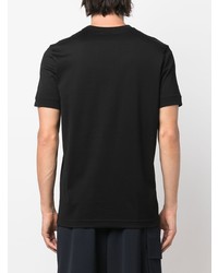 T-shirt à col rond noir Kiton