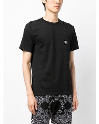 T-shirt à col rond noir A Bathing Ape