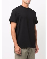 T-shirt à col rond noir Jil Sander