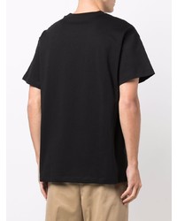 T-shirt à col rond noir Jil Sander