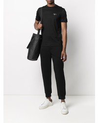 T-shirt à col rond noir Emporio Armani