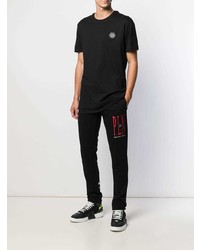 T-shirt à col rond noir Philipp Plein